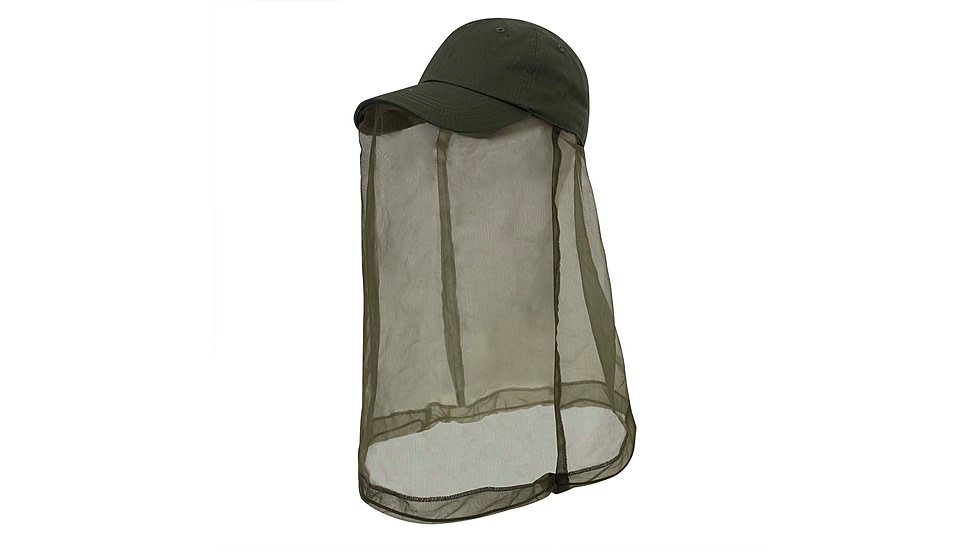 Rothco Operator Cap With Mosquito Net, Olive Drab, 3649-OliveDrab