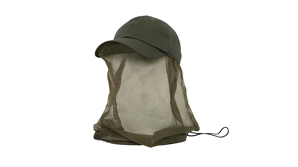 Rothco Operator Cap With Mosquito Net, Olive Drab, 3649-OliveDrab