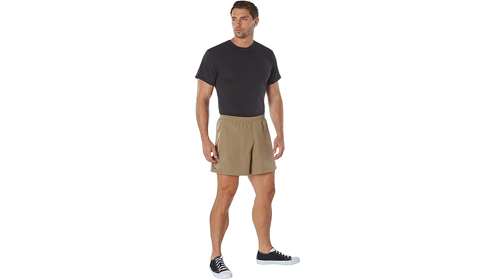 Rothco Physical Training PT Shorts - Mens, Coyote Brown, Extra Large, 3015-CoyoteBrown-XL