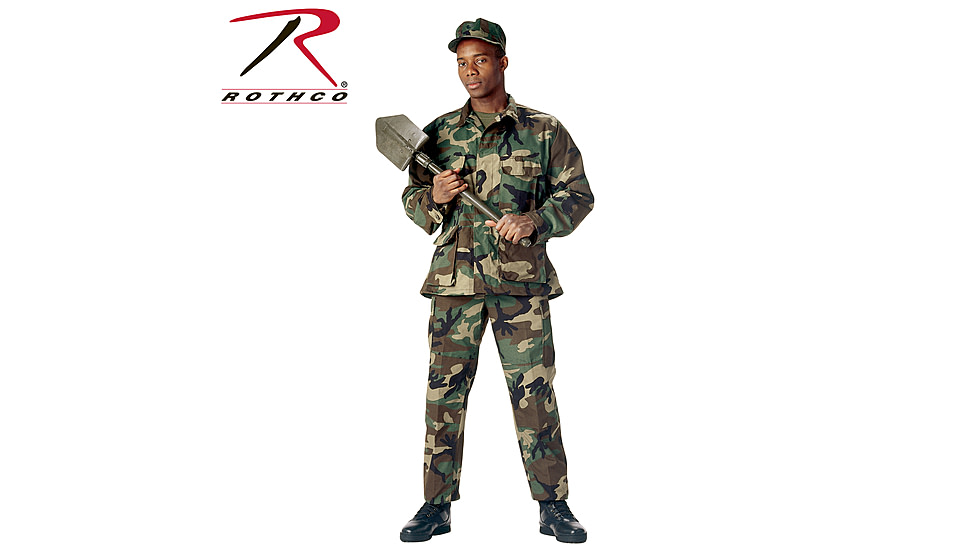 Rothco Rip-Stop B.D.U. Shirt, Olive Drab, Small, 5852-OliveDrab-S