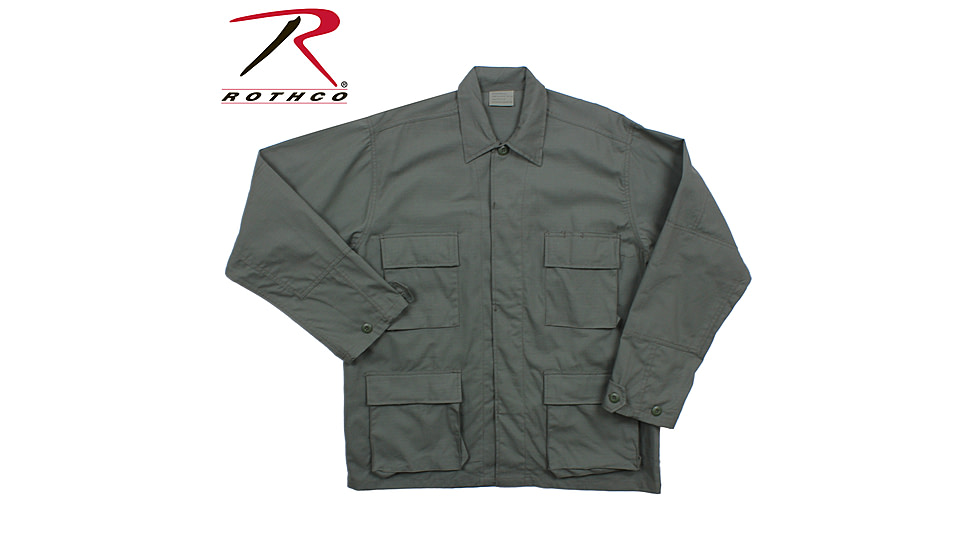 Rothco Rip-Stop B.D.U. Shirt, Olive Drab, Small, 5852-OliveDrab-S