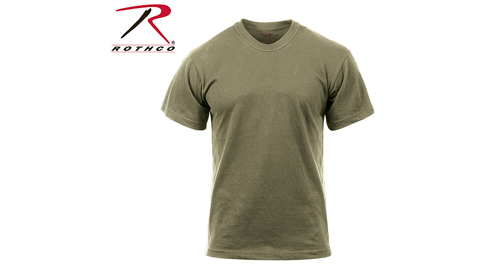 Rothco Solid Color 100% Cotton T-Shirt, AR 670-1 Coyote Brown, Small, 2934-AR670-1CoyoteBrown-S
