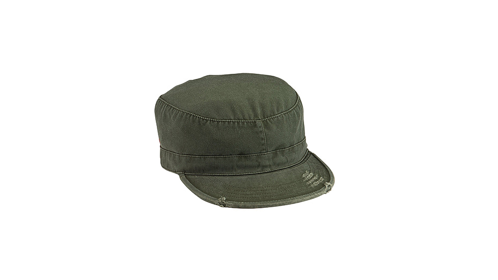 Rothco Solid Vintage Fatigue Cap, Olive Drab, Small, 4508-OliveDrab-S