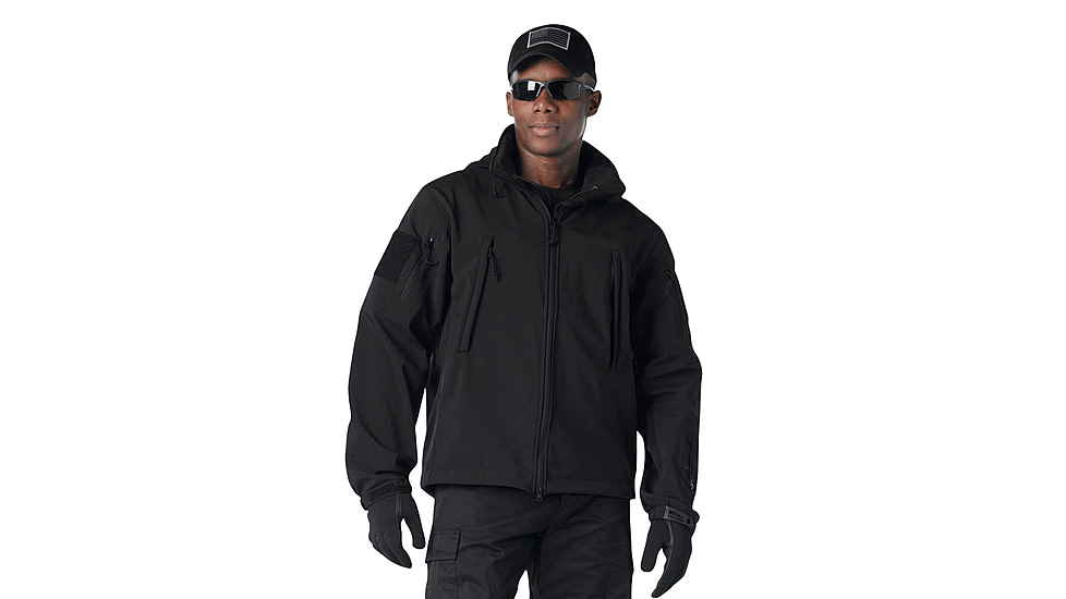 Rothco Special Ops Soft Shell Jacket - Mens, Black, Small, 9767-Black-S