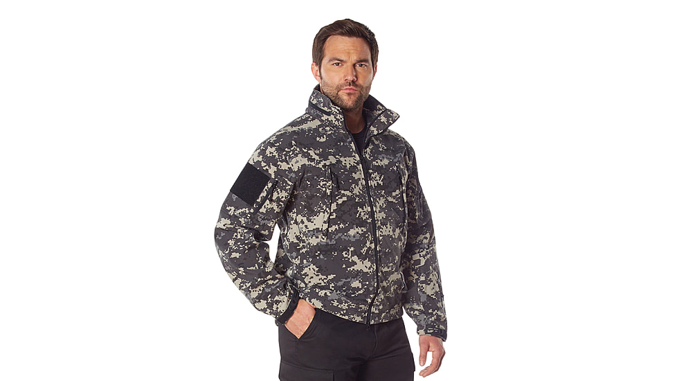 Rothco Special Ops Soft Shell Jacket - Mens, Subdued Urban Digital Camo, Large, 98701-SubduedUrbanDigitalCamo-L