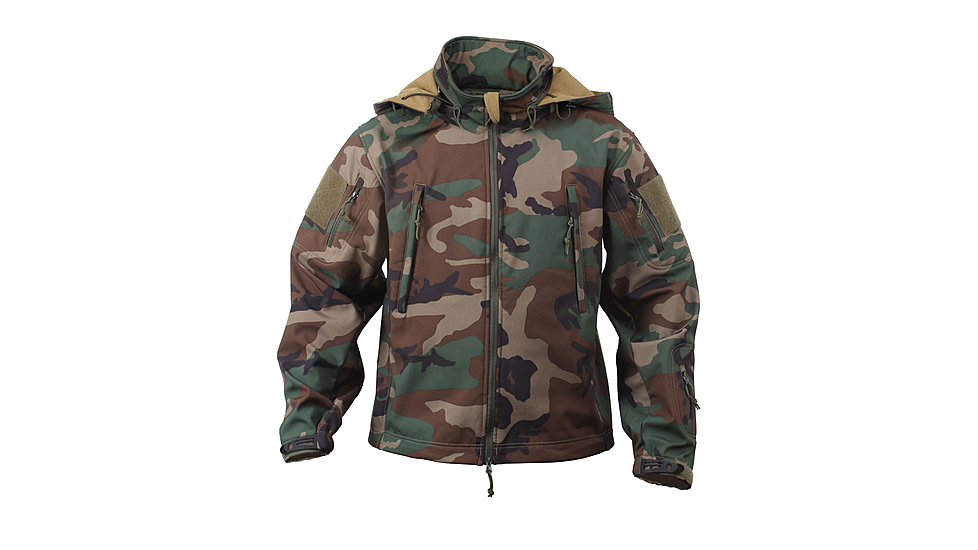 Rothco Special Ops Soft Shell Jacket - Mens, Woodland Camo, 4XL, 99908-WoodlandCamo-4XL