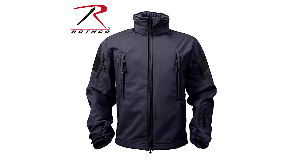 Rothco Special Ops Soft Shell Jacket - Men's, S, Camo, 12055-MidnightWoodlandCamo-S