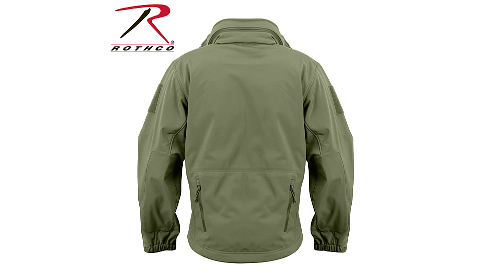 Rothco Special Ops Soft Shell Jacket - Men's, S, Camo, 12055-MidnightWoodlandCamo-S