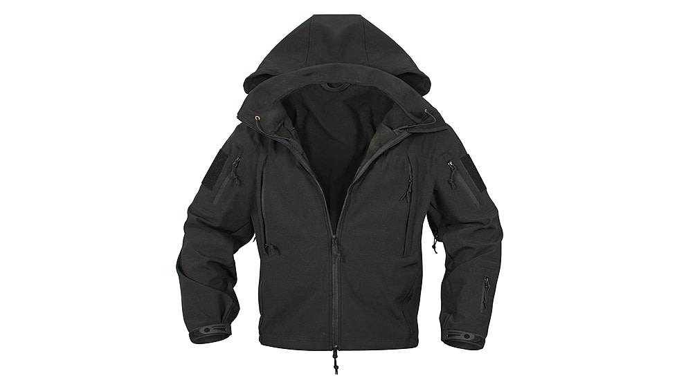Rothco Special Ops Soft Shell Jacket - Men's, S, Camo, 12055-MidnightWoodlandCamo-S
