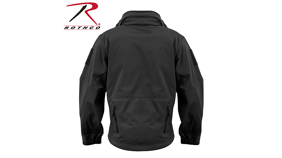 Rothco Special Ops Soft Shell Jacket - Men's, S, Camo, 12055-MidnightWoodlandCamo-S