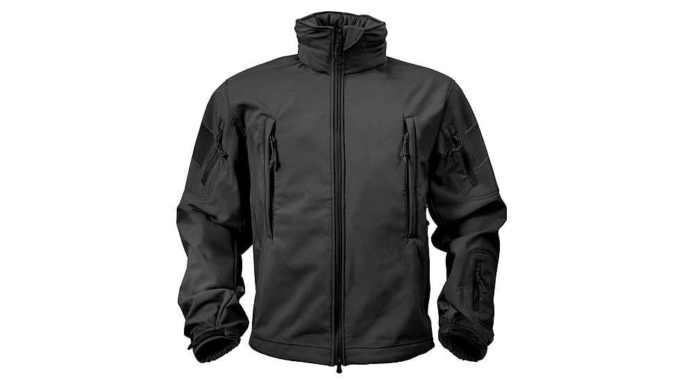 Rothco Special Ops Soft Shell Jacket - Men's, S, Camo, 12055-MidnightWoodlandCamo-S
