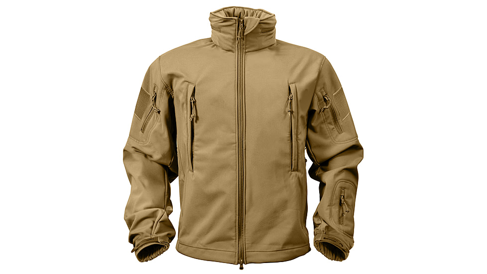 Rothco Special Ops Soft Shell Jacket - Men's, S, Camo, 12055-MidnightWoodlandCamo-S