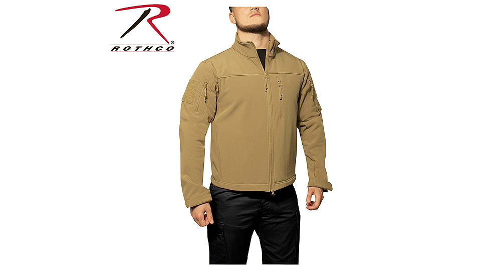 Rothco Stealth Ops Soft Shell Tactical Jacket, Coyote Brown, 2XL, 39091-CoyoteBrown-2XL