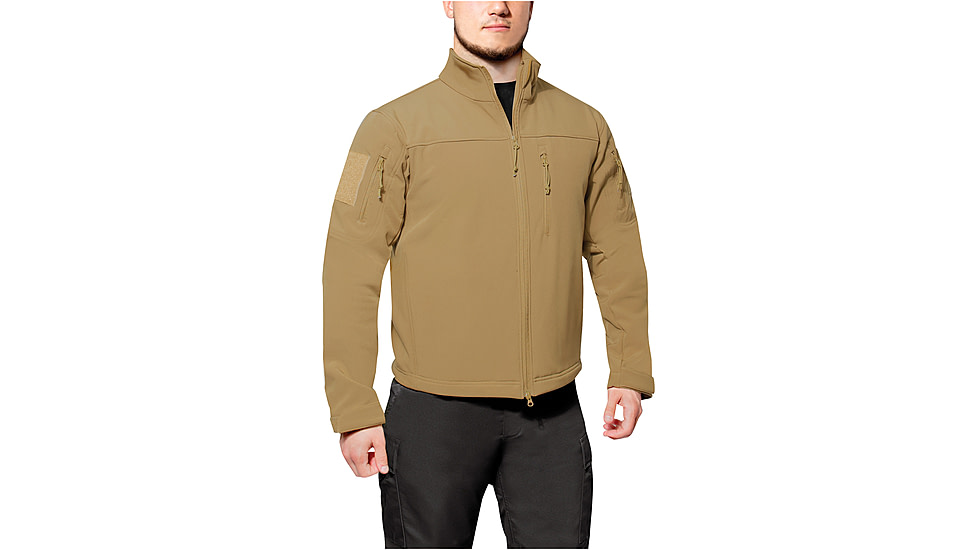 Rothco Stealth Ops Soft Shell Tactical Jacket, Coyote Brown, Extra Large, 3909-CoyoteBrown-S