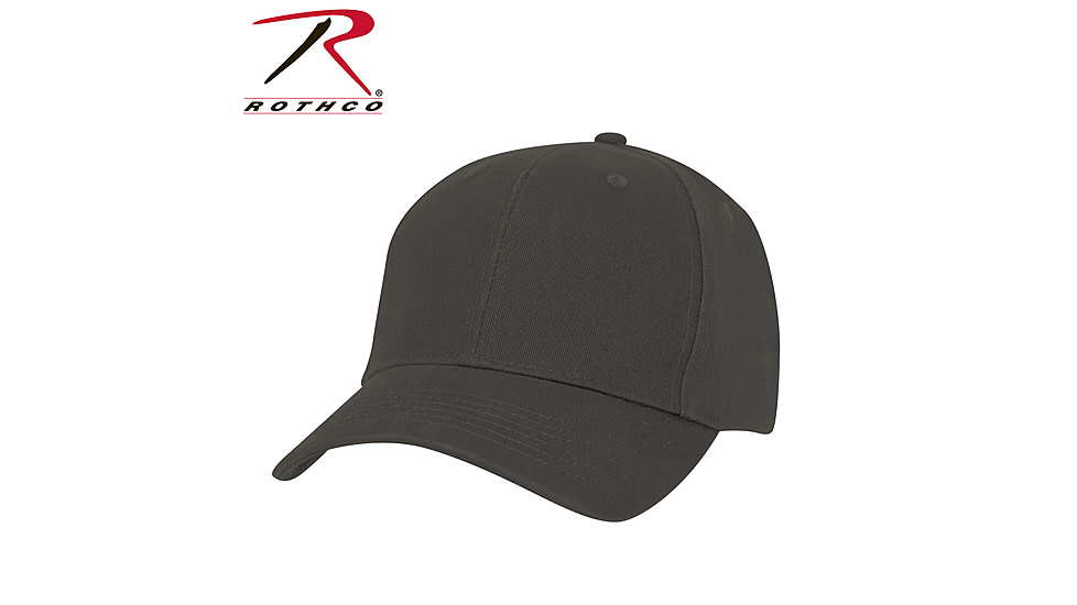 Rothco Supreme Solid Color Low Profile Cap, One Size, Gunmetal Grey, 5894-GunmetalGrey-OneSize