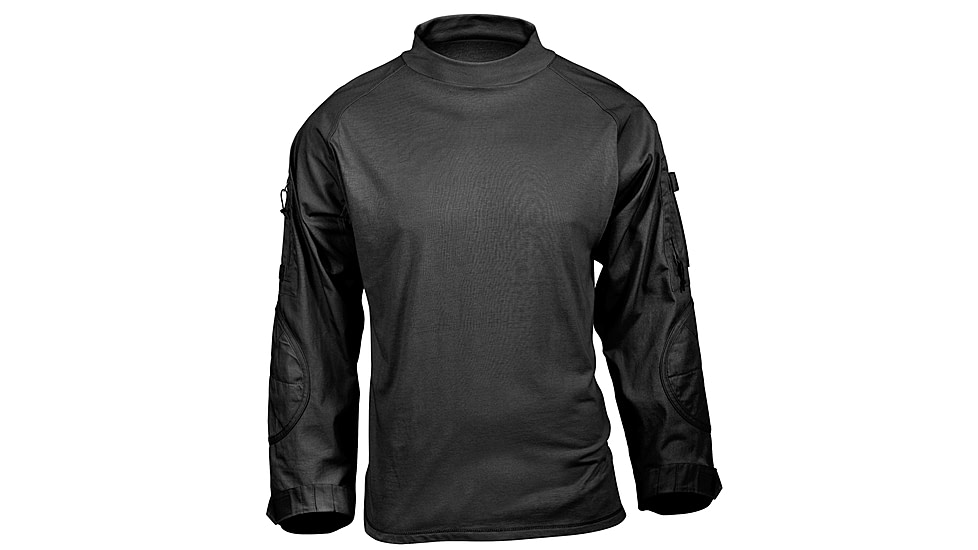 Rothco Tactical Airsoft Combat Shirt, Black, M, 45010-Black-M