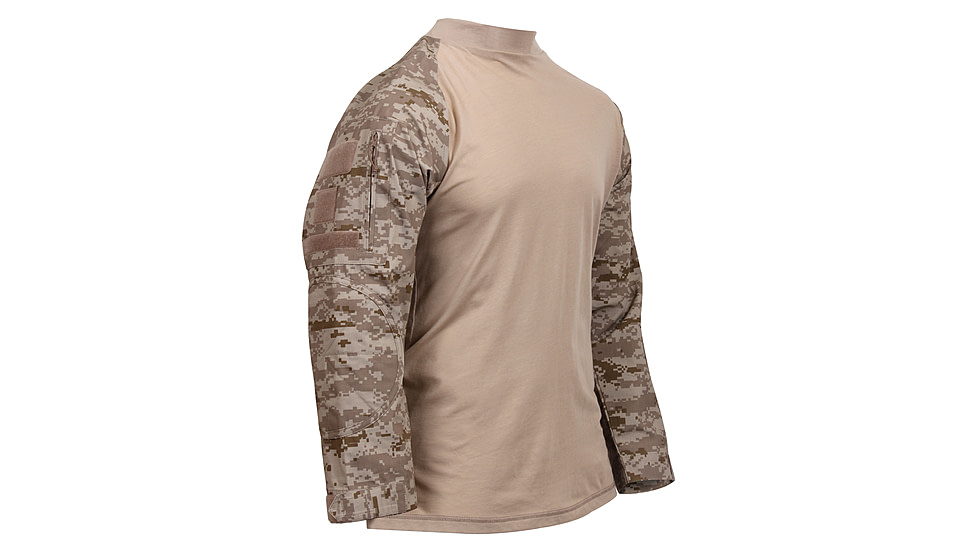 Rothco Tactical Airsoft Combat Shirt, Black, M, 45010-Black-M