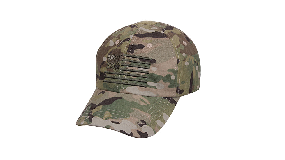 Rothco Tactical Operator Cap With US Flag, MultiCam, 4363-MultiCam
