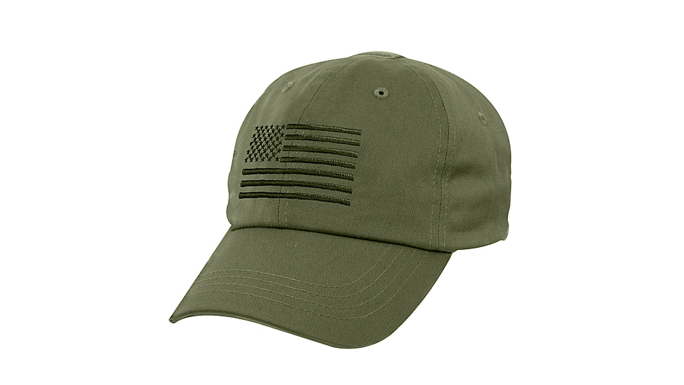 Rothco Tactical Operator Cap With US Flag, Olive Drab, 4633-OliveDrab