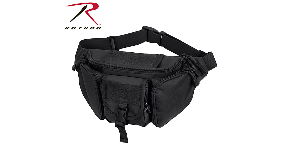 Rothco Tactical Waist Pack, Black, 4957-Black