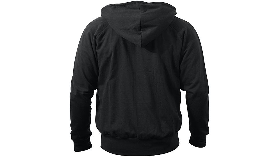 Rothco Thermal Lined Hooded Sweatshirt - Mens, Extra Large, Black, 6260-018