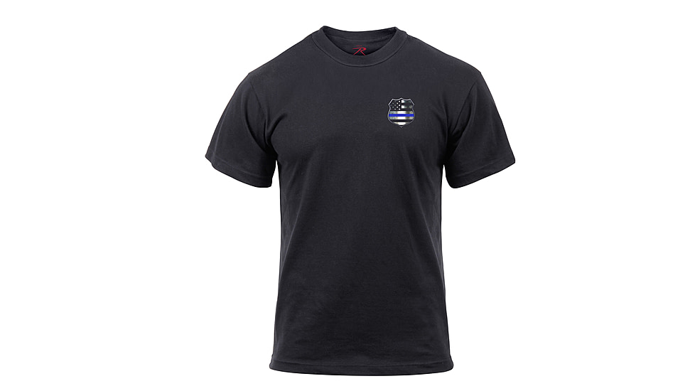 Rothco Thin Blue Line Shield T-Shirt, XL, 2937-XL