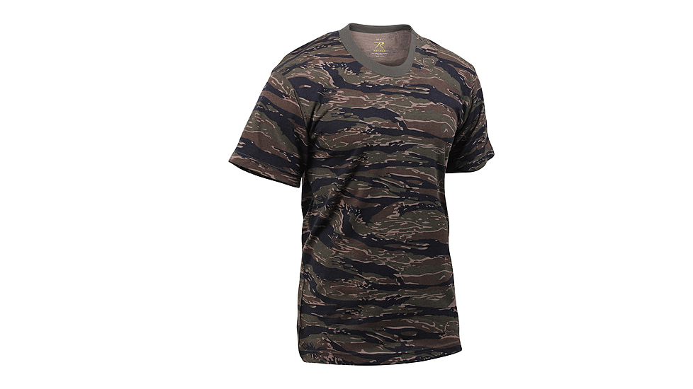 Rothco Tiger Stripe Camo T-Shirts, Tiger Stripe Camo, Small, 6787-TigerStripeCamo-S