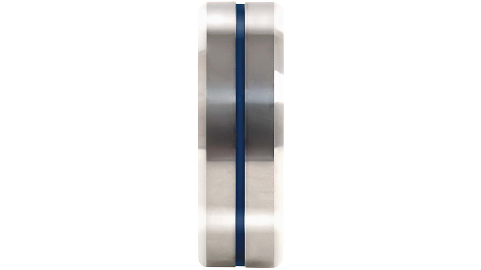 Rothco Tungsten Carbide Thin Blue Line Ring, Silver, 7, 19992-Silver-7