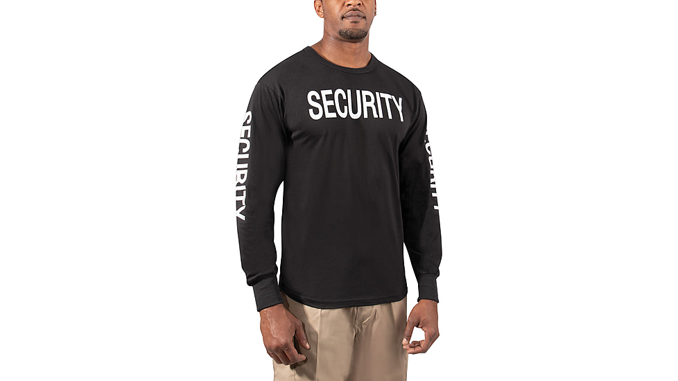 Rothco Two-Sided Security Long Sleeve T-Shirt - Mens, Small, 60230-S
