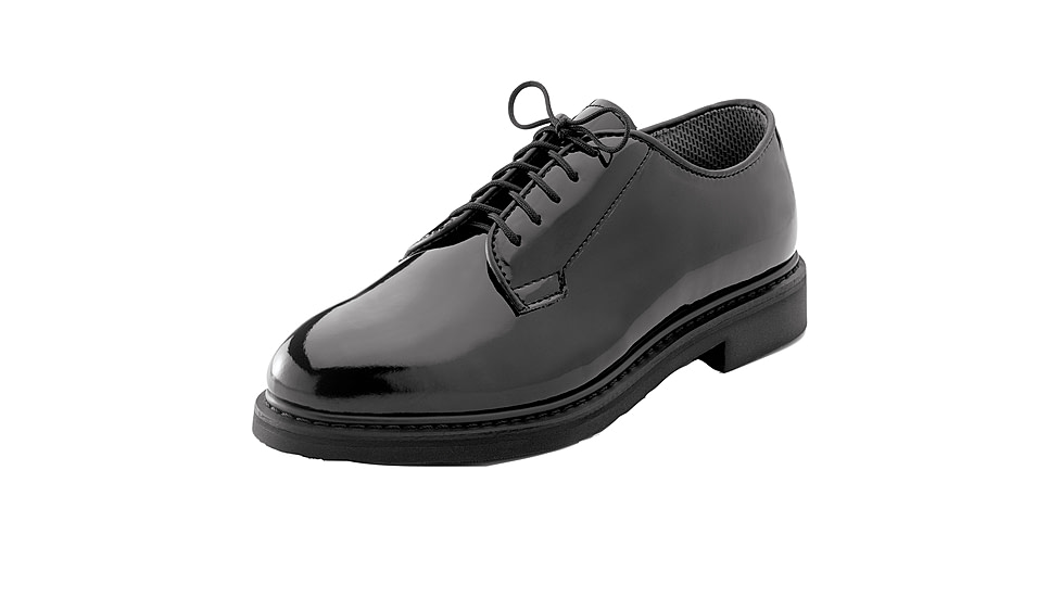 Rothco Uniform Hi-Gloss Oxford Dress Shoe, 10.5, Wide, 5055-10.5-Wide