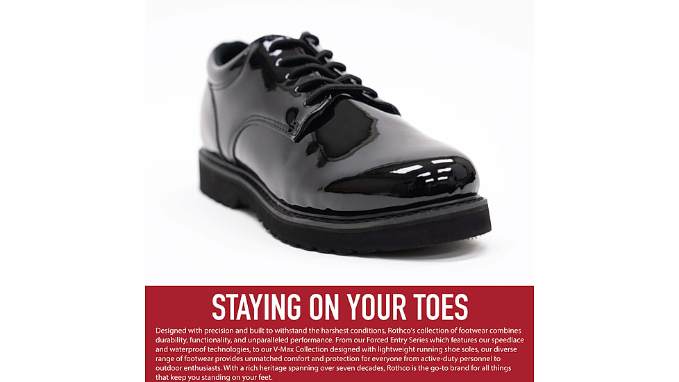 Rothco Uniform Oxford Work Sole, 9.5, Regular, 5250-9.5