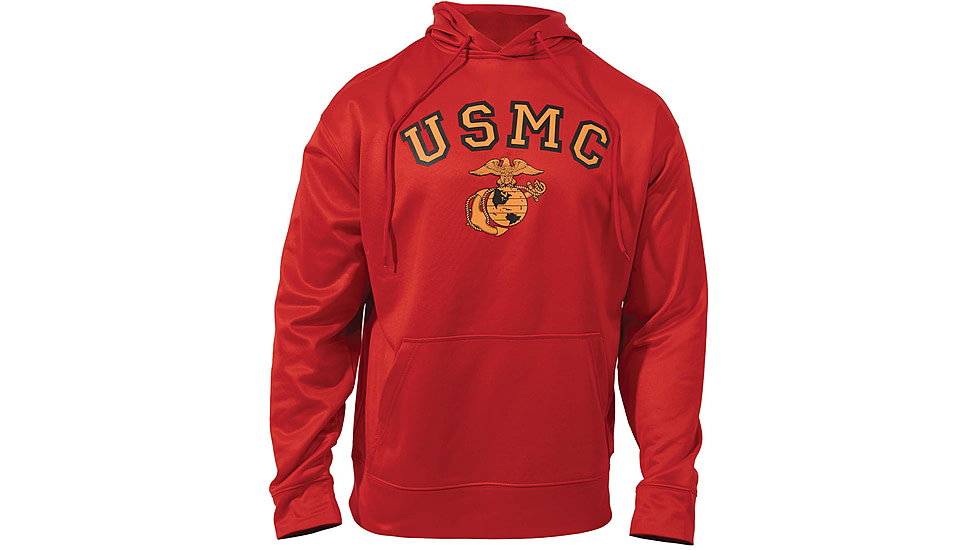 Rothco USMC Eagle / Globe &amp; Anchor Pullover Hooded Sweatshirt - Mens, Small, 92220-S