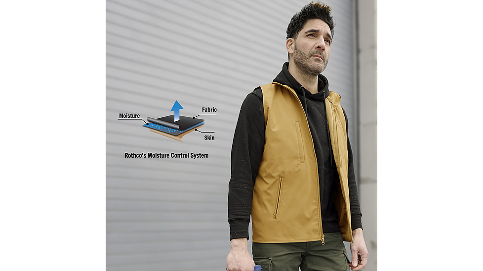 Rothco V2 Concealed Carry Soft Shell Vest - Men's, Coyote Brown, Small, 86555-CoyoteBrown-S