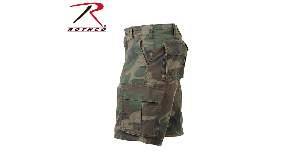 Rothco Vintage Camo Paratrooper Cargo Shorts, ACU Digital Camo, Small, 2531-ACUDigitalCamo-S
