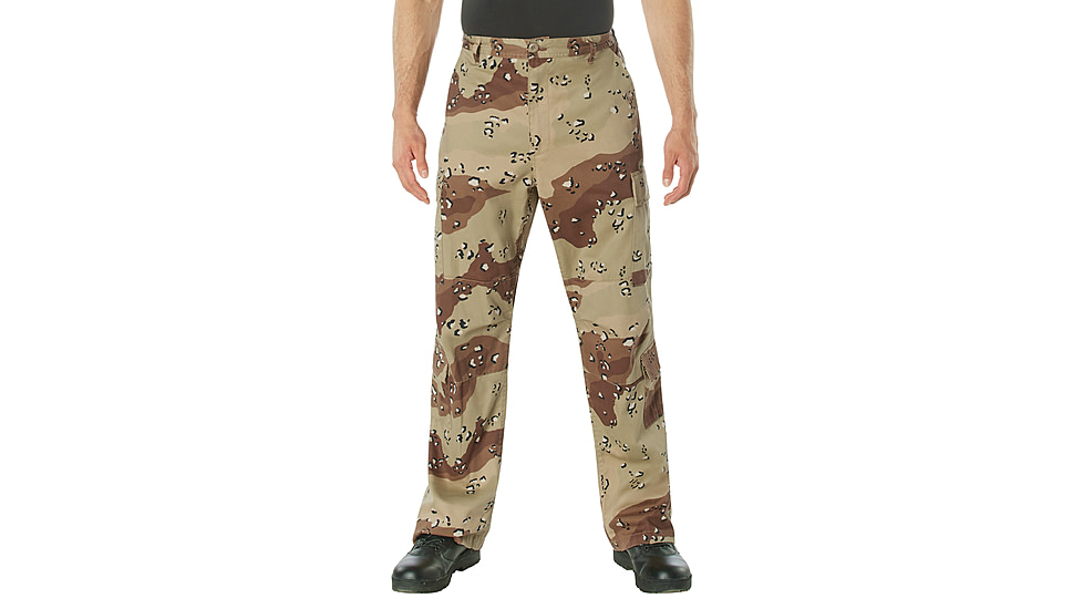 Rothco Vintage Camo Paratrooper Fatigue Pants - Mens, 6-Color Desert Camo, Extra Large, 29870-6-ColorDesertCamo-XL