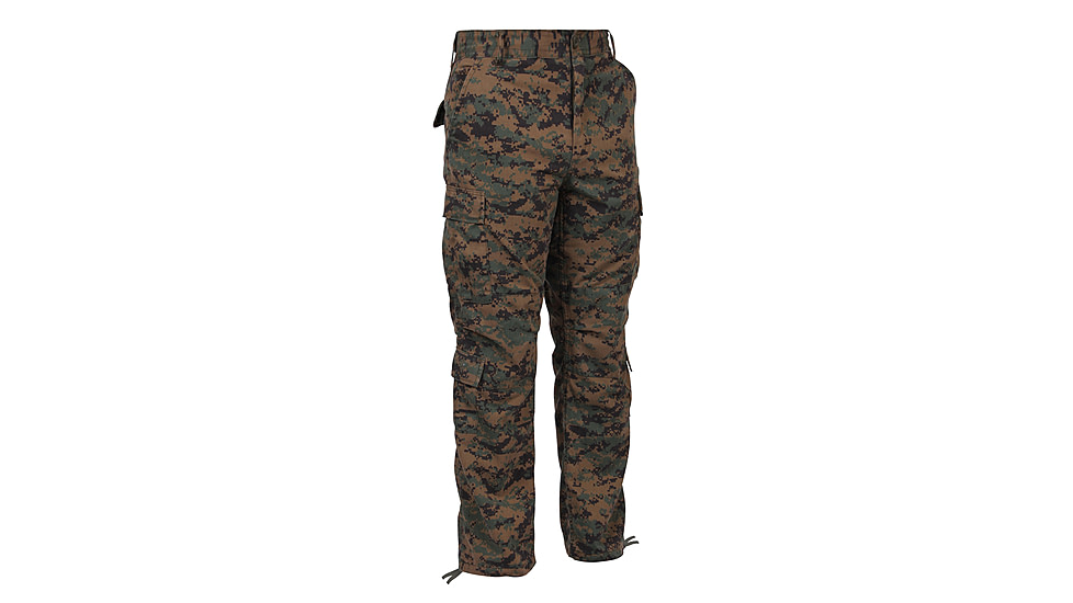 Rothco Vintage Camo Paratrooper Fatigue Pants, Woodland Camo, Small, 2586-WoodlandCamo-S