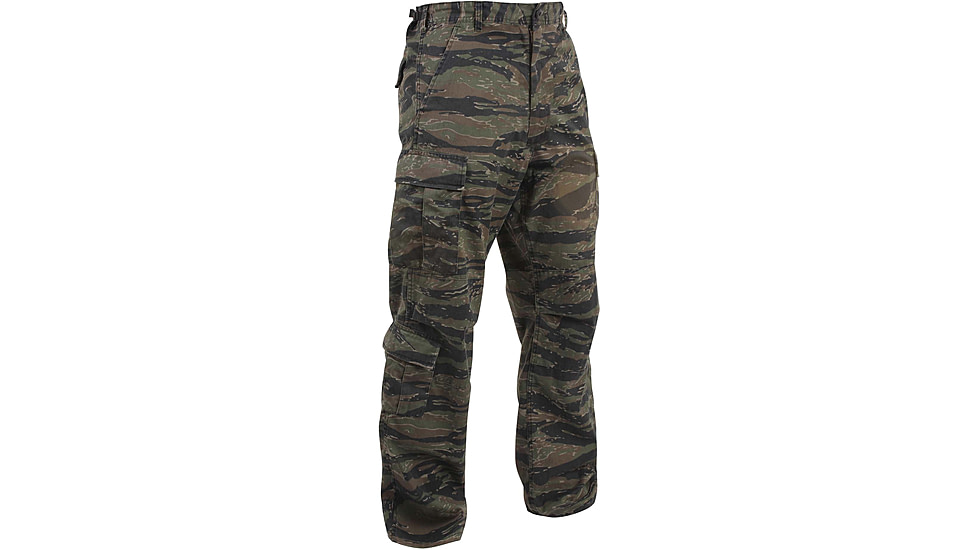 Rothco Vintage Camo Paratrooper Fatigue Pants, Tiger Stripe Camo, Small, 2710-TigerStripeCamo-S
