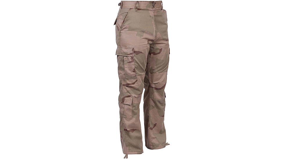 Rothco Vintage Camo Paratrooper Fatigue Pants, Tri-Color Desert Camo, Extra Small, 2186-Tri-ColorDesertCamo-XS