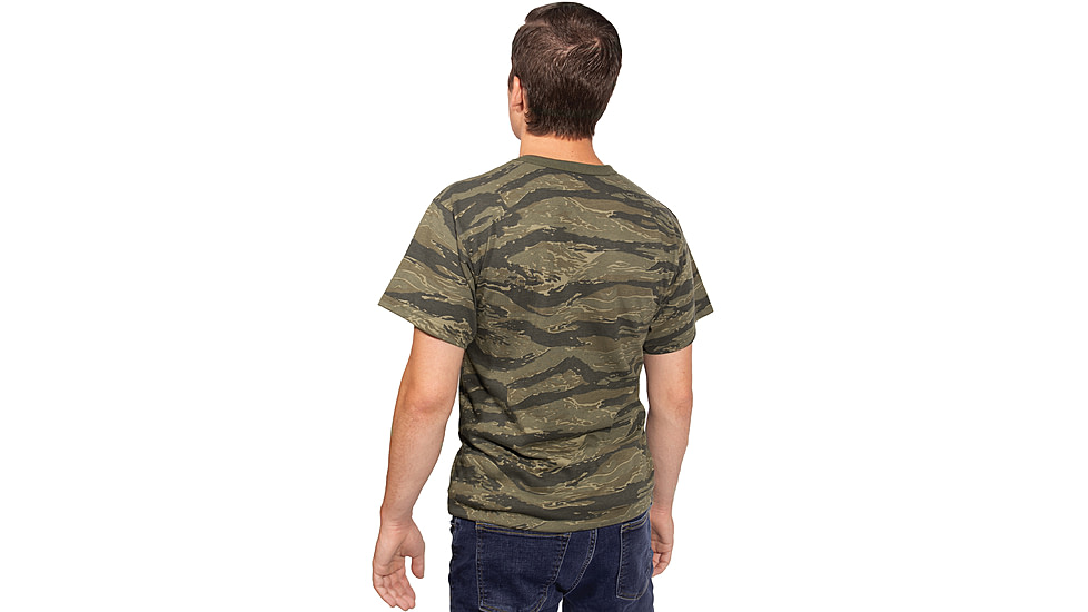 Rothco Vintage Camo T-Shirt -Mens, Tiger Stripe Camo, Exra Large, 67875-TigerStripeCamo-XL