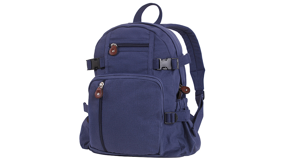 Rothco Vintage Canvas Compact Backpack, Smokey Branch Camo, 9720-SmokeyBranchCamo