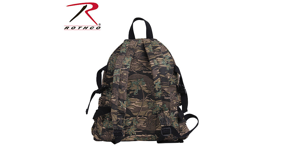 Rothco Vintage Canvas Compact Backpack, Smokey Branch Camo, 9720-SmokeyBranchCamo