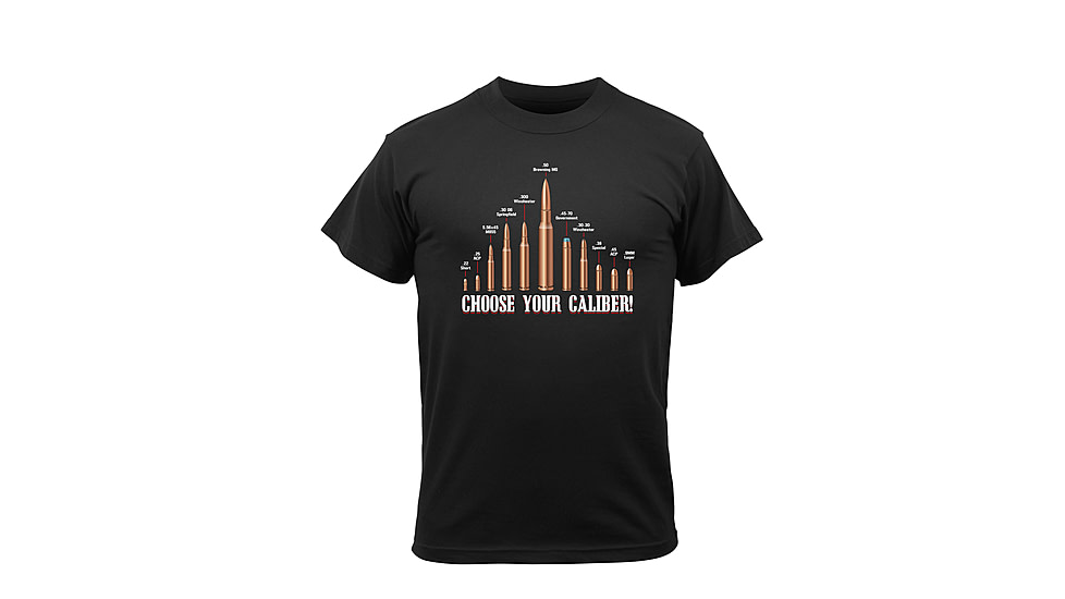 Rothco Vintage Choose Your Caliber T-Shirt, Small, 67380-S