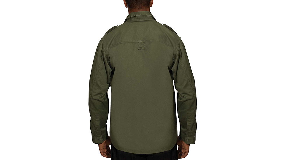 Rothco Vintage Fatigue Shirts, Olive Drab, Extra Small, 2568-OliveDrab-XS