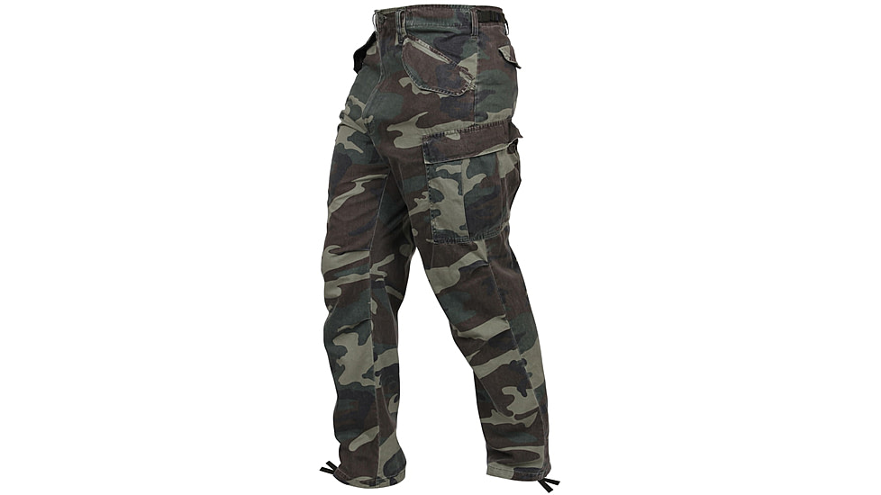 Rothco Vintage M-65 Field Pant, Woodland Camo, XL, 2605-WoodlandCamo-XL