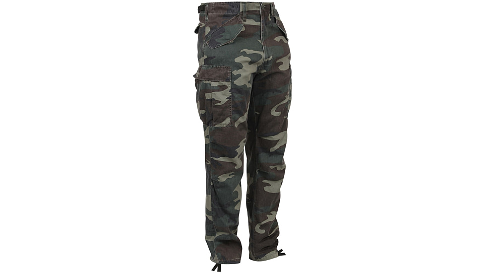 Rothco Vintage M-65 Field Pant, Woodland Camo, XL, 2605-WoodlandCamo-XL