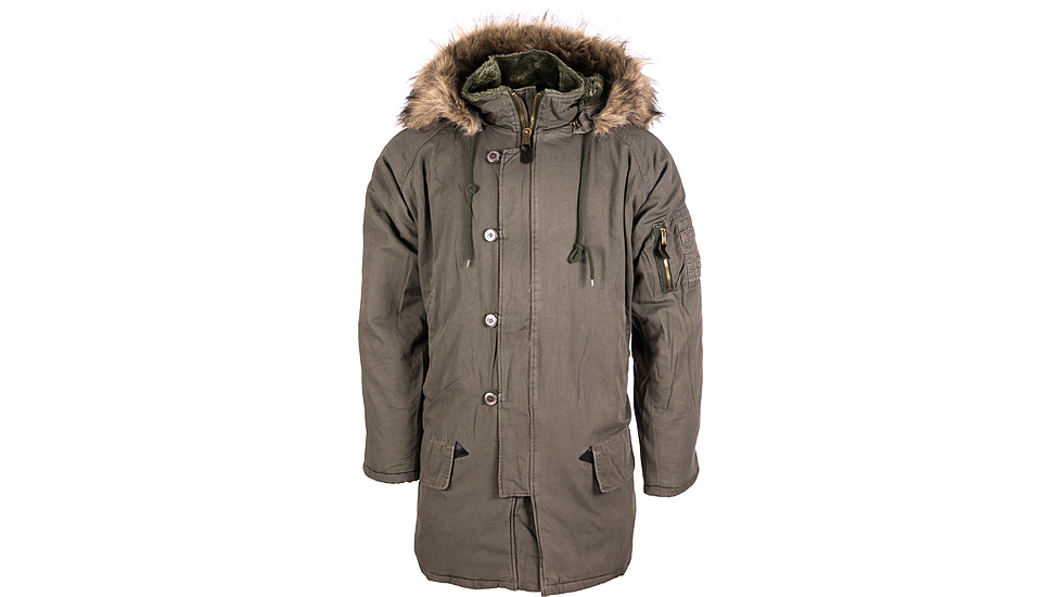 Rothco Vintage N-3B Parka, Olive Drab, M, 9467-OliveDrab-M