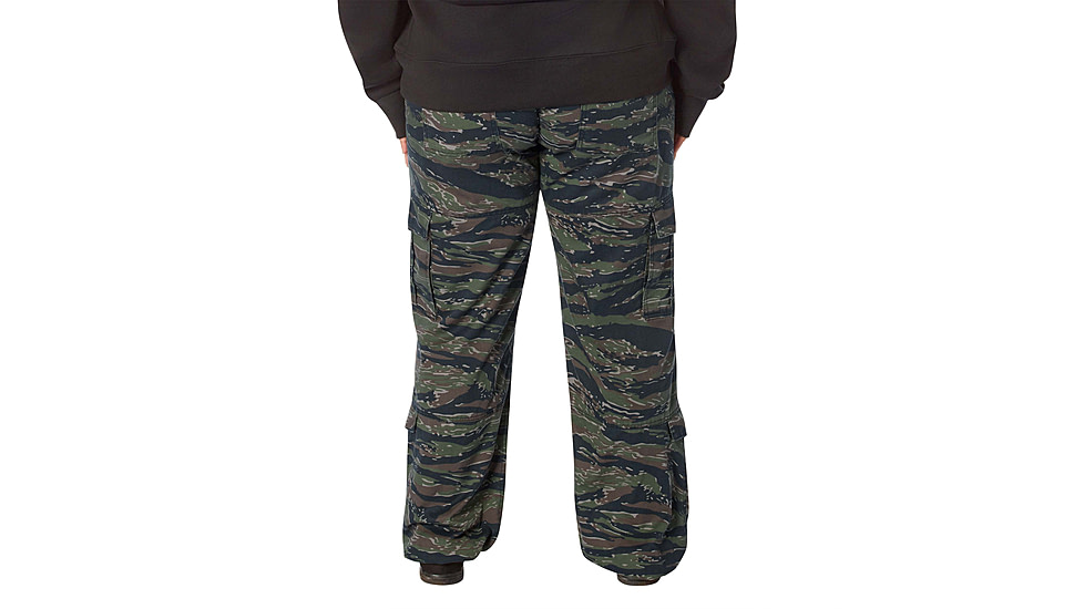 Rothco Vintage Paratrooper Fatigue Pants - Womens, Tiger Stripe Camo, Extra Large, 33860-TigerStripeCamo-XL