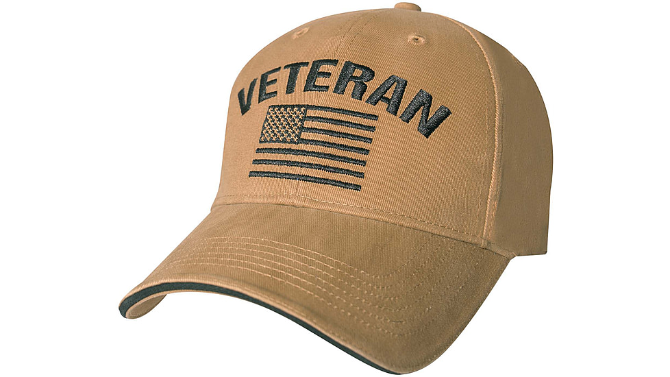 Rothco Vintage Veteran Low Profile Cap - Mens, Coyote Brown, 35990-CoyoteBrown