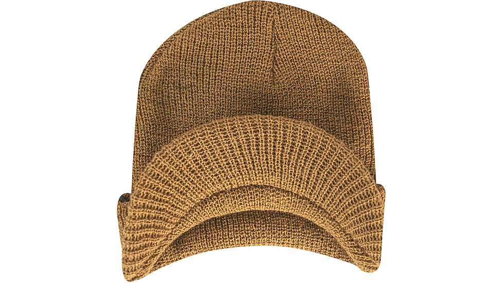 Rothco Watch Cap w/Brim - Mens, Coyote Brown, One Size, 59380-CoyoteBrown