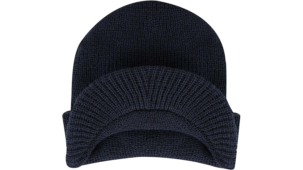 Rothco Watch Cap w/Brim - Mens, Navy Blue, One Size, 59383-NavyBlue